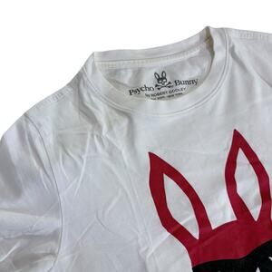 Psycho Bunny White Mens Skull Graphic Crewneck Short Sleeve T-shirt Size XXS (2)